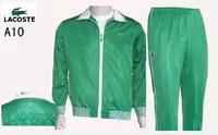 jogging lacoste sport wear survetement man 2013 chaud a10 vert blanc